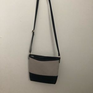 Grey and Black Small Purse with Long straps!